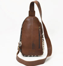 Load image into Gallery viewer, Tooled hide/leather sling
