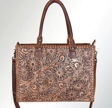 Load image into Gallery viewer, Blair bag in dark tooled leather
