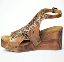 Load image into Gallery viewer, Tooled Leather heels
