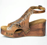 Tooled Leather heels