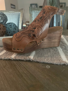 Tooled Leather heels